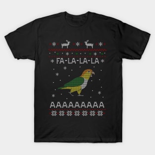 FA LA LA Ugly Christmas White bellied Caique T-Shirt